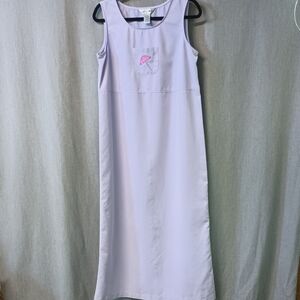 Amy's Closet Lavender Midi Sheath Dress Sleeveless Women's Size M wFront Pocket